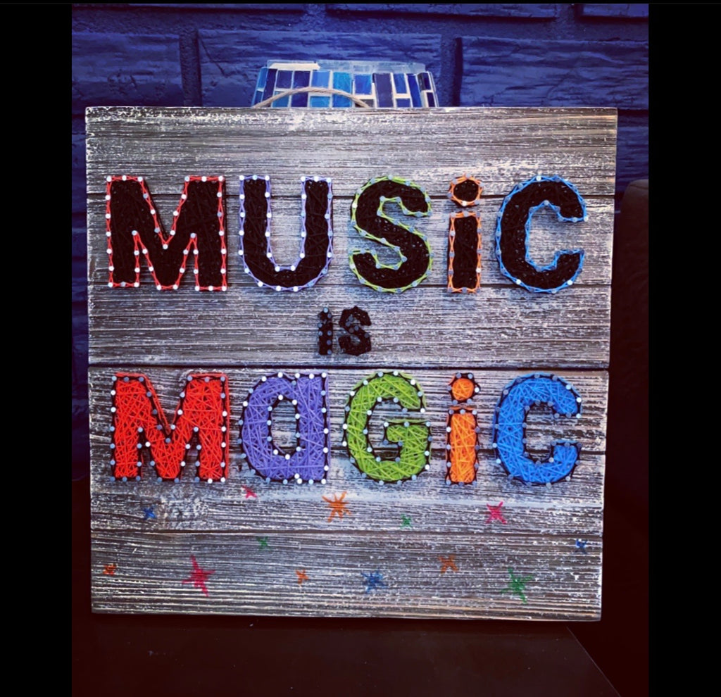 Music is Magic Neon Wall Plaque