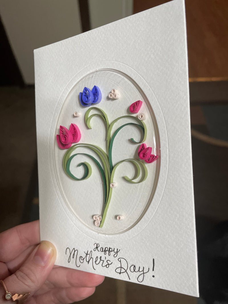 Mother’s Day Bubble Cover Quilled Card