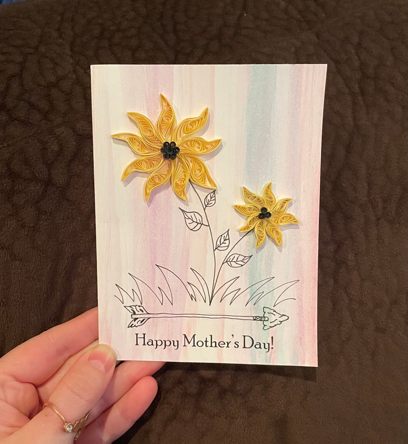 Sunflower Mother’s Day Quilled Card