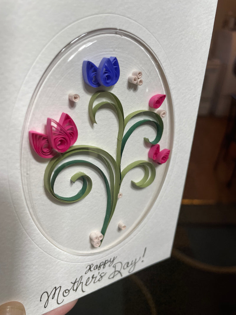 Mother’s Day Bubble Cover Quilled Card