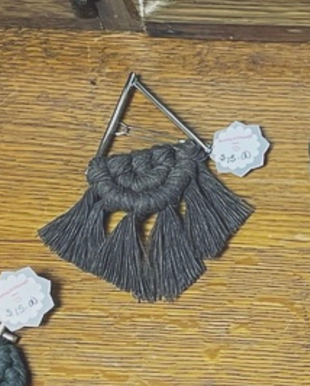 Triangle Macramé Hair Clip