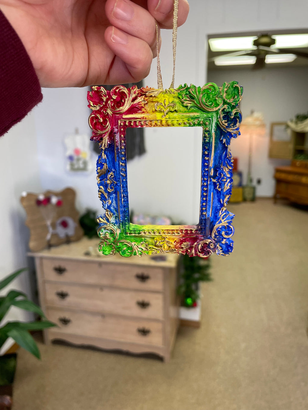 Mini Rainbow Frame Ornament