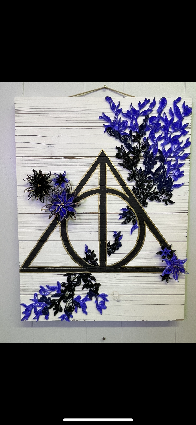 Deathly Hallows Quilled Plaque