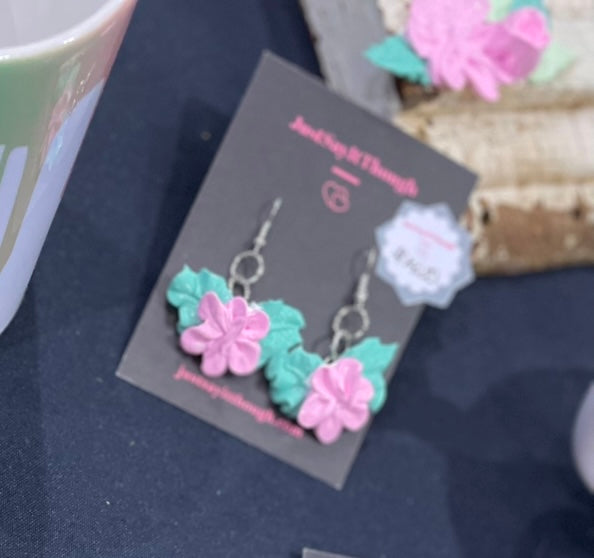 Flower Paint Earrings