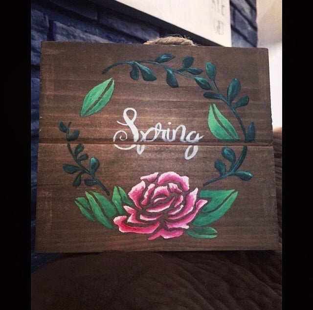 Spring Wall Plaque