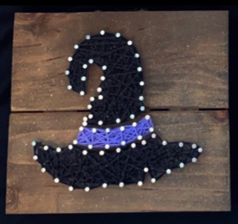 Mini Witch Hat Wall Plaque