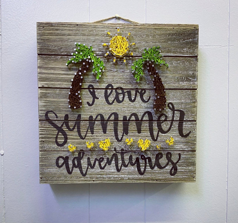 I Love Summer Adventures Wall Plaque