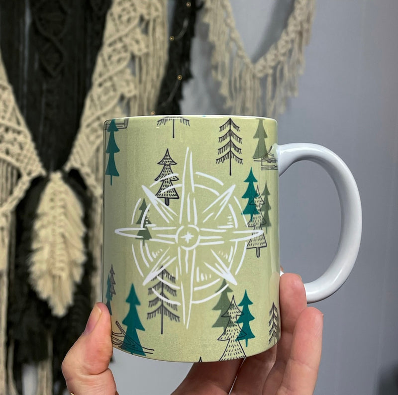 It’s Camping Time! Background Mug