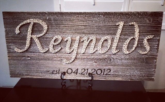 Large Custom Name Wall Plaque