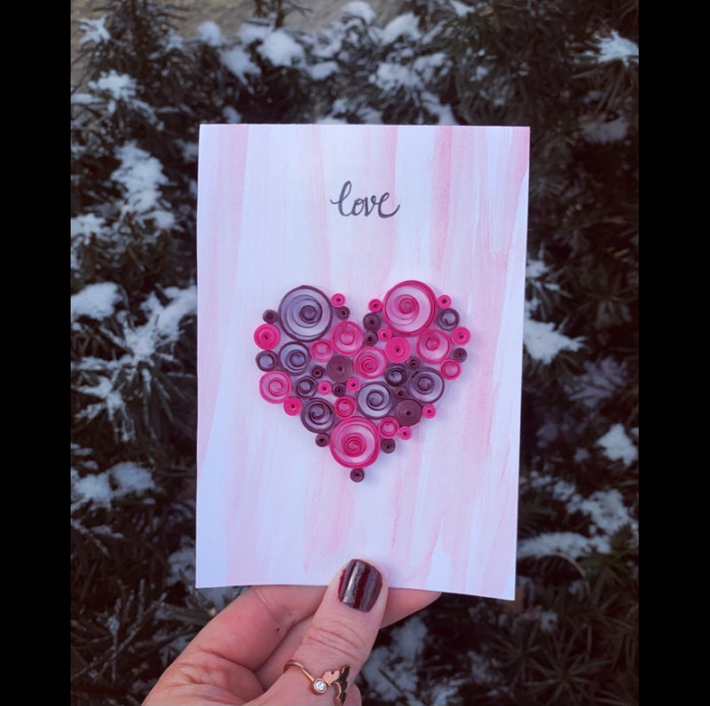 Love Quilled Card