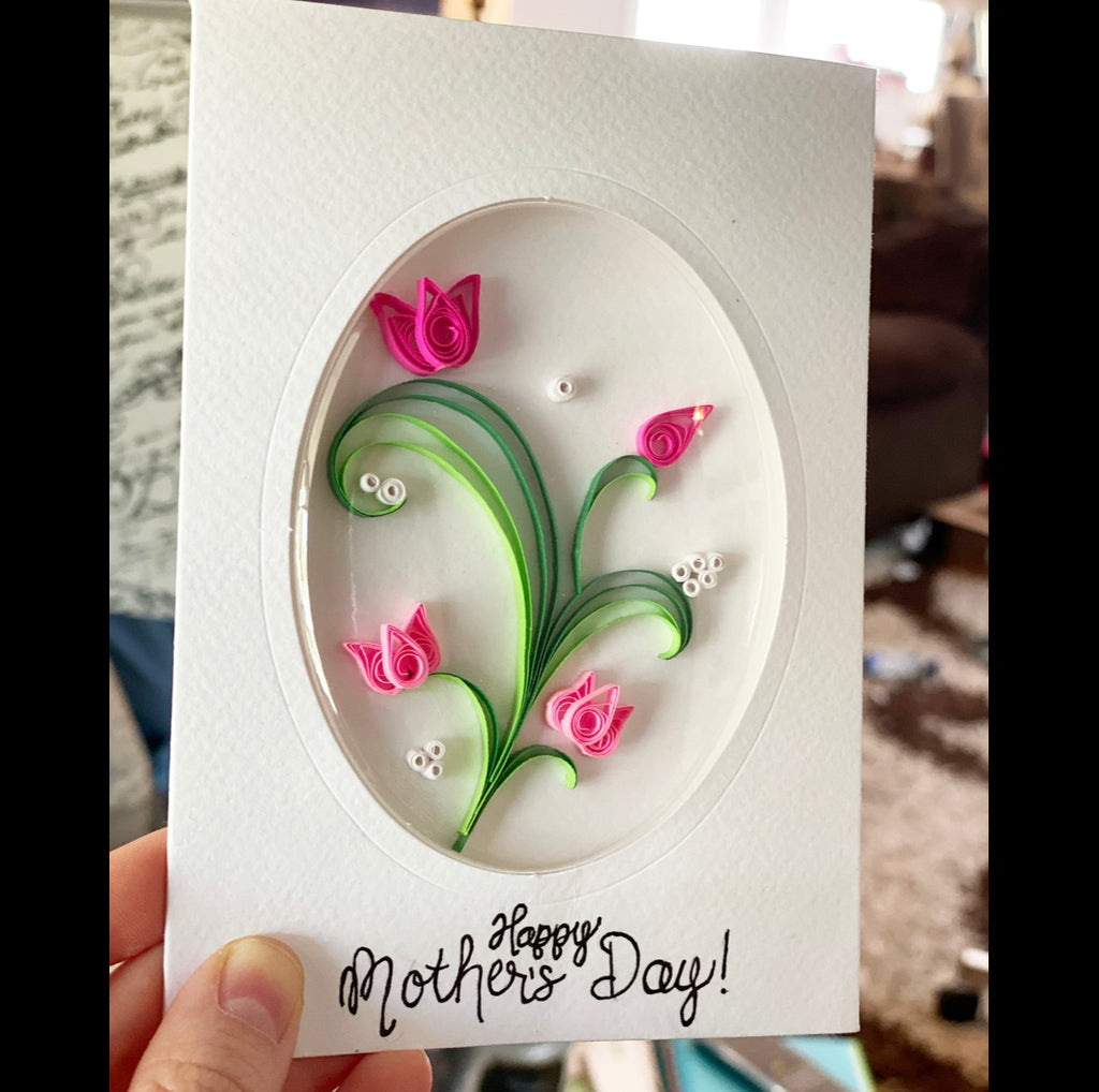 Mother’s Day Bubble Cover Quilled Card