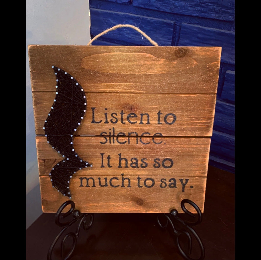 Listen to Silence Wall Plaque