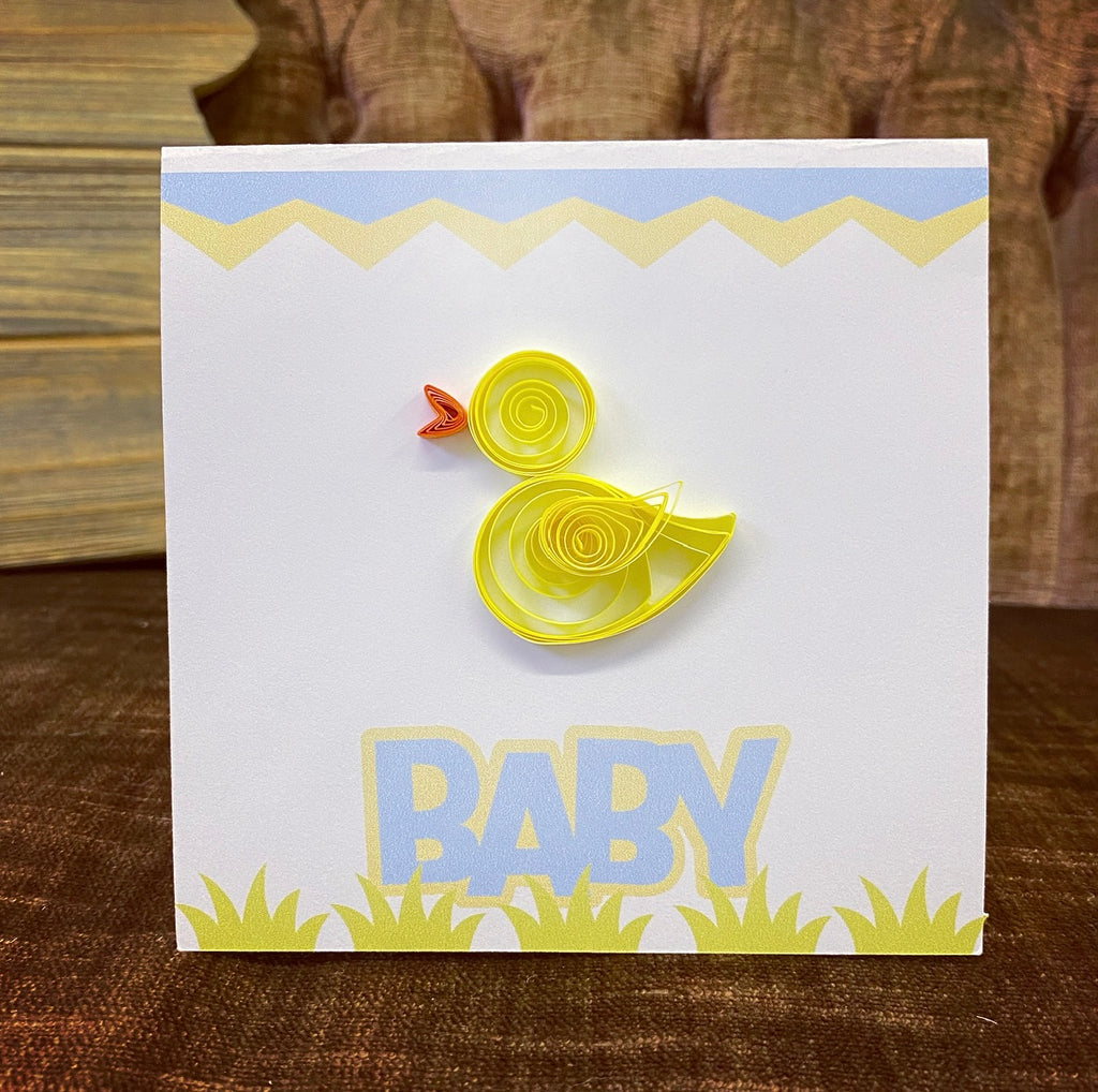 Baby Quilled Card
