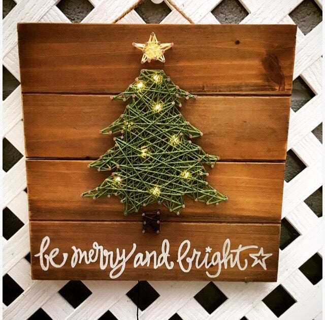 Be Merry & Bright Lighted Wall Plaque