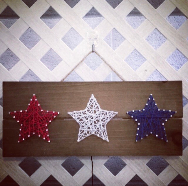 Red, White, and Blue Stars Wall Plaque