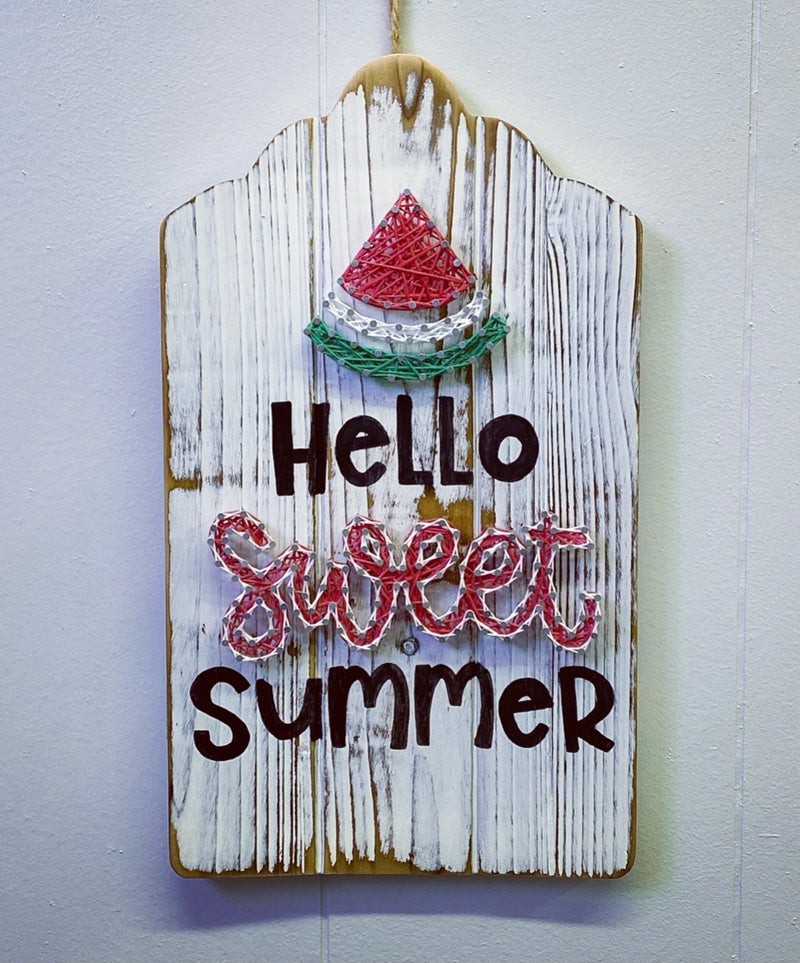 Hello Sweet Summer Wall Plaque