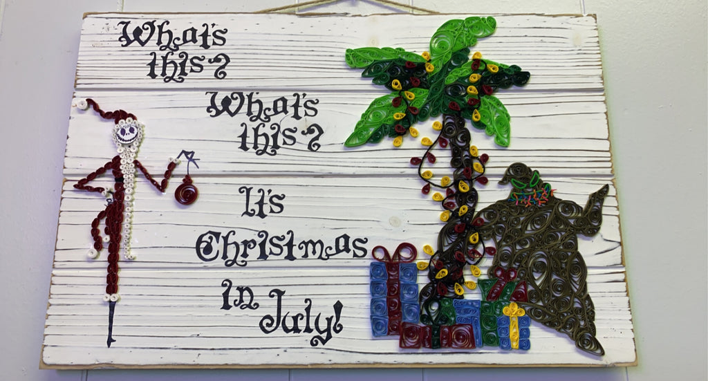 Christmas in July Custom Wall Plaque