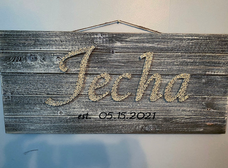 Large Custom Name Wall Plaque