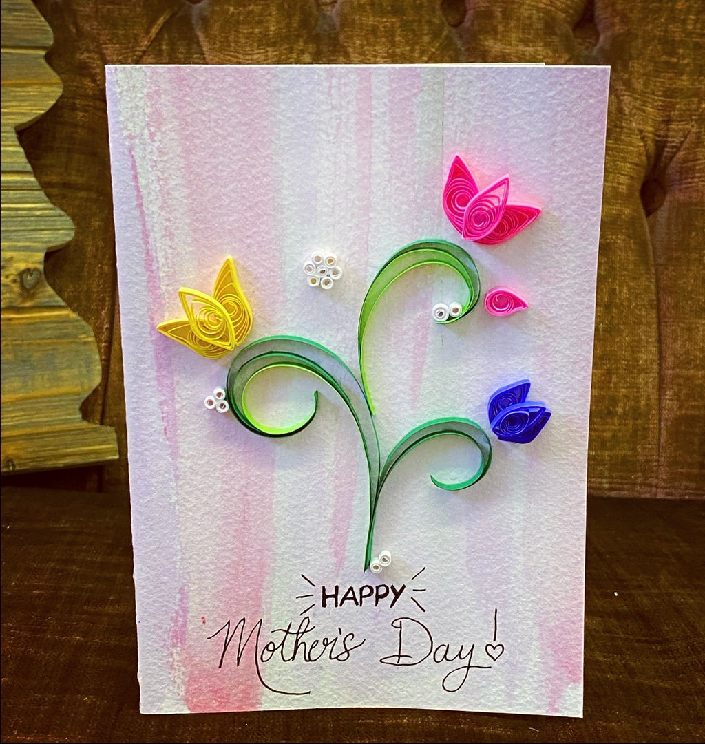 Mother’s Day Bouquet Quilled Card