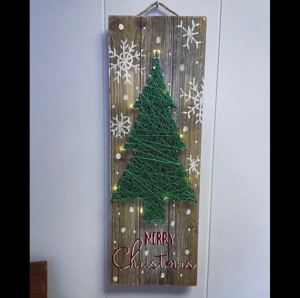 Merry Christmas Lighted Wall Plaque